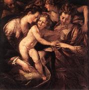 PROCACCINI, Giulio Cesare The Mystic Marriage of St Catherine af oil